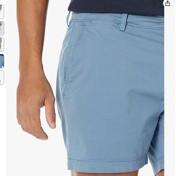 Amazon Essentials Men's Slim-Fit 5" Flat-Front Comfort Stretch Chino Shorts, NWT - Picture 4 of 5